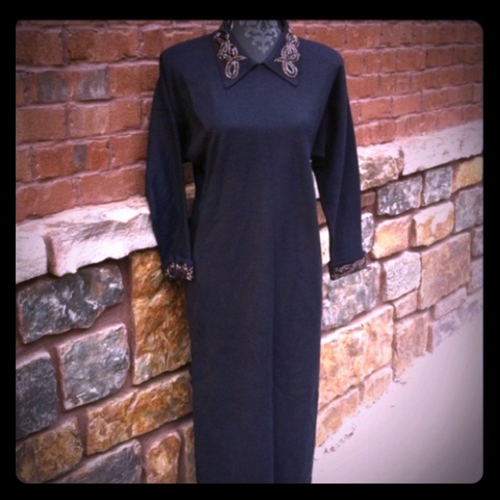 🌟HP🌟Black dress copper,pewter,black bead@collar